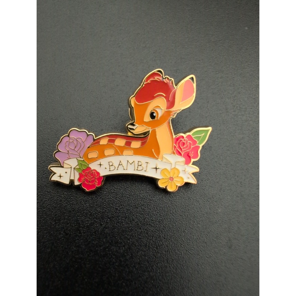 Disney pin 183789 Bambi Animal Friends Floral Tattoo Loungefly Tattoos deer